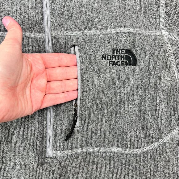 The North Face Men's 1/4 Quarter Zip Grey Pullover Size S - Picture 4 of 10